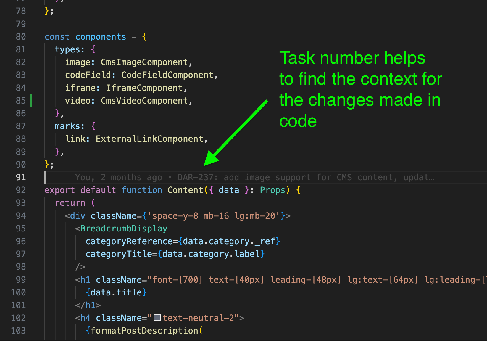 Development, production and staging environments